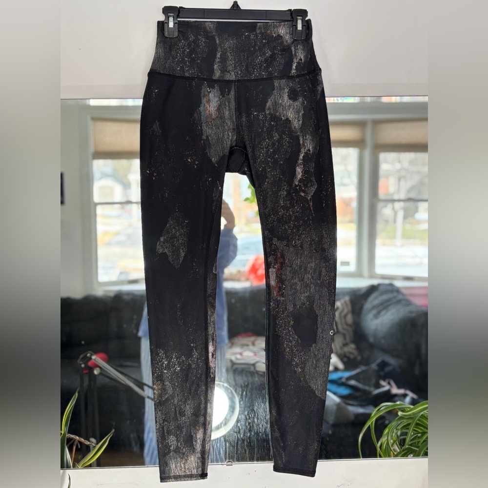 Alo Yoga High Waist Airbrush Legging Print Canyon Yoga Workout Running Gym SZ S - Picture 2 of 5